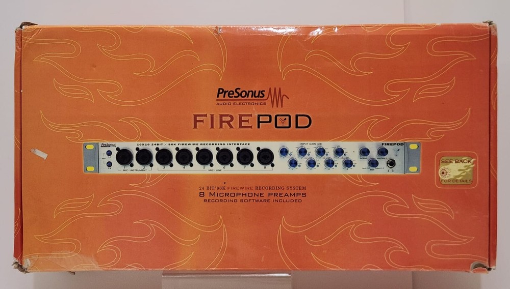 PreSonus Firepod FireWire Audio Interface FP10 Studio Recording 24 Bit 96k