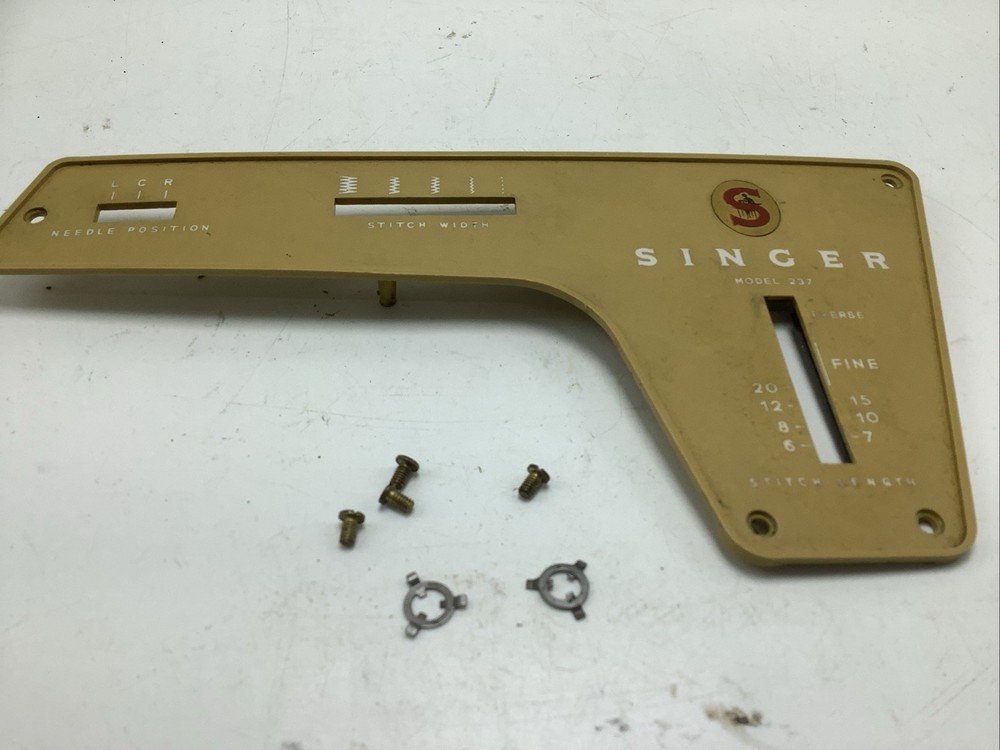 Singer Sewing Machine 237 Parts Front Face Cover Plate Panel