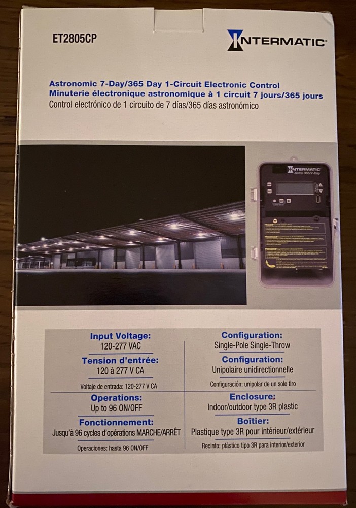 NEW Intermatic ET2805CP 365/7-Day Astronomic Electronic Control Timer Controller