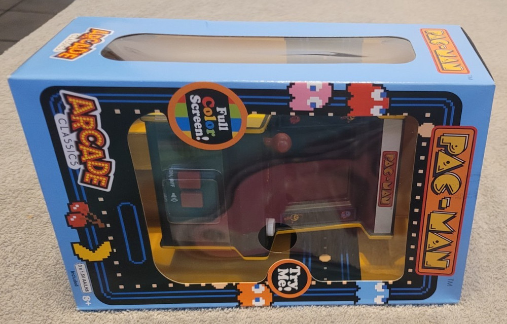 Basic Fun, Arcade Classics Pac-man Retro with Color LED - New in Box!!!