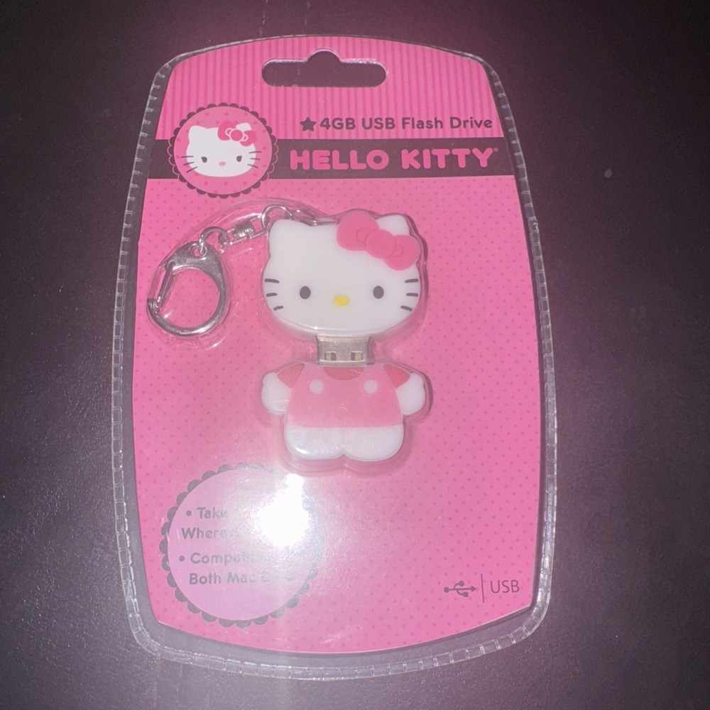 Hello Kitty 4GB USB Flash Drive Compatible With Both PC And Mac