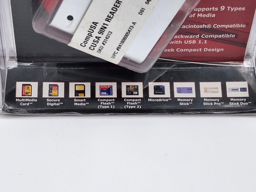 Comp USA 9 in 1 External Flash Media reader/writer New
