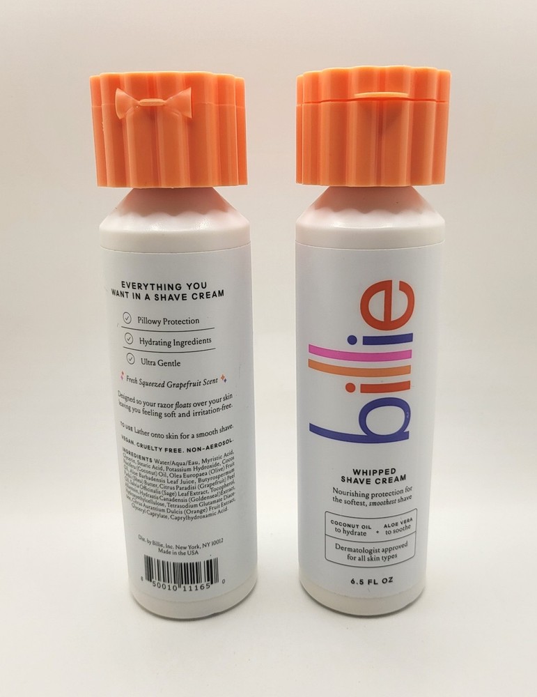 Billie GRAPEFRUIT Whipped Shave Cream **2 PACK** 6.5oz each