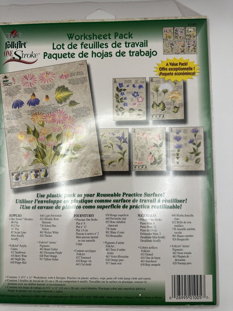 LOT - Plaid One Stroke kits plus DVD