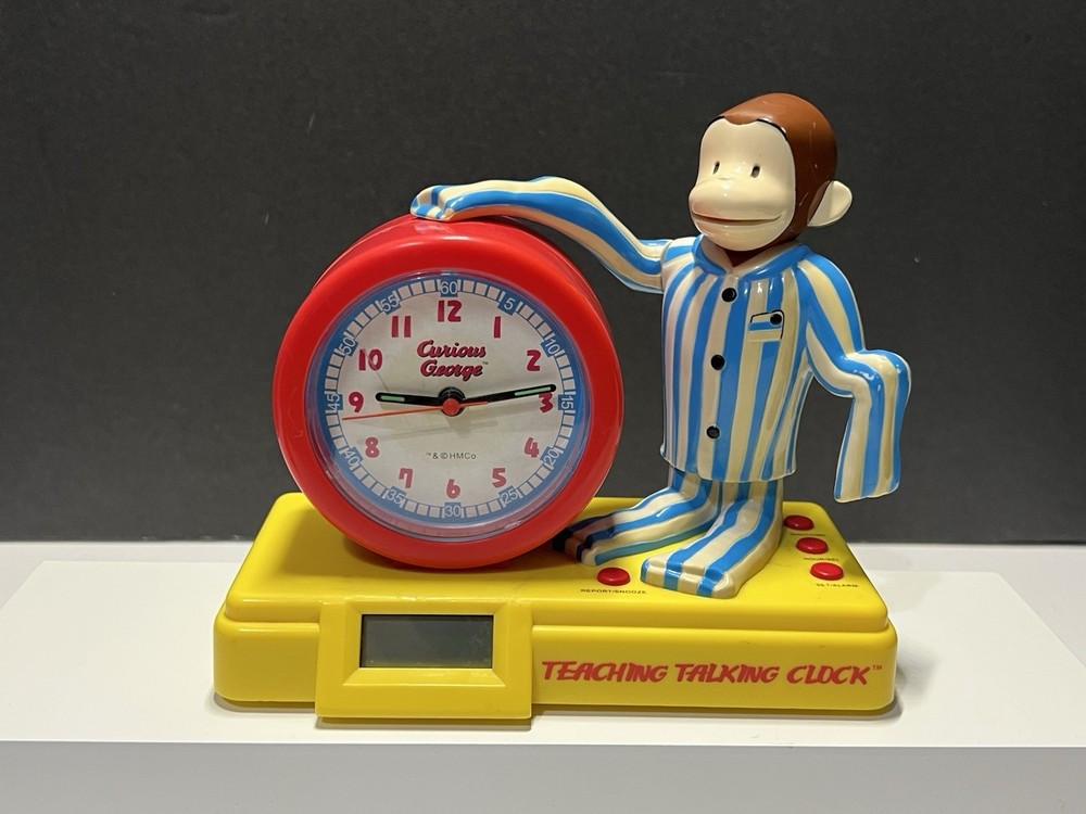 Curious George Educational Teaching Alarm Clock
