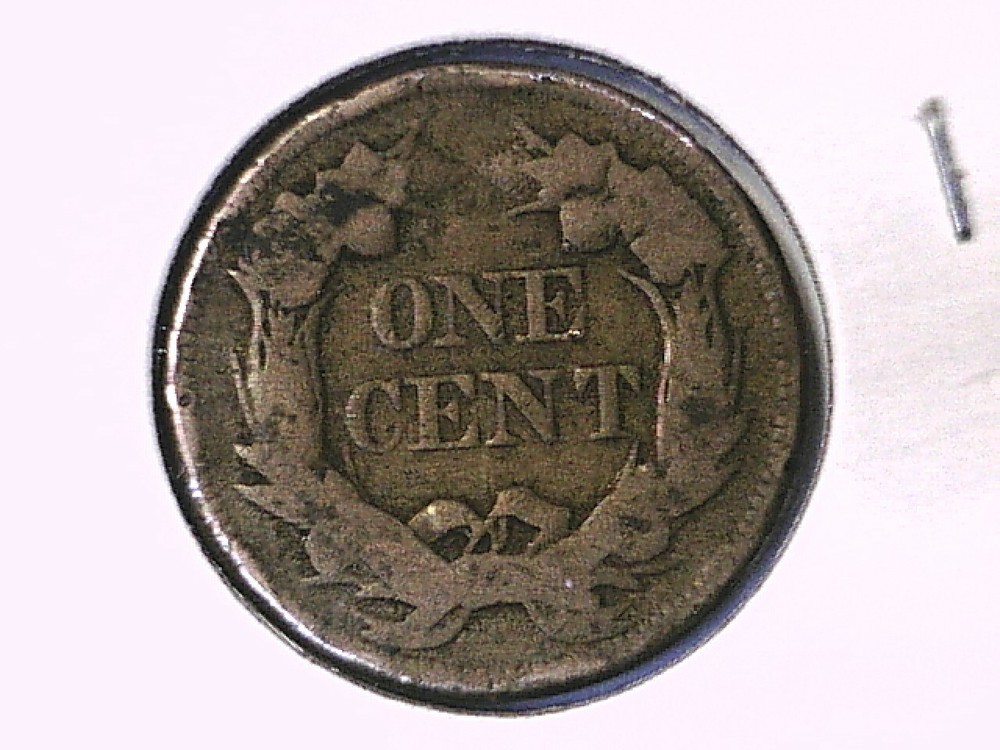 1857 Flying Eagle Cent Genuine Raw Ungraded 00440