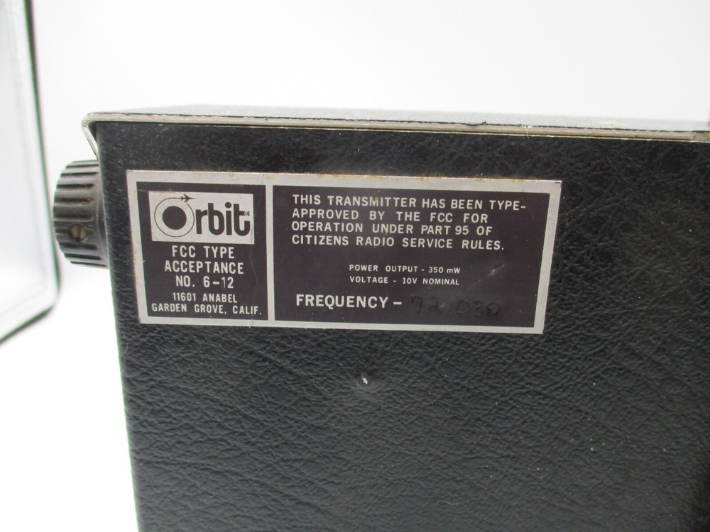 Vintage Orbit No. 4-8 R/C Airplane Transmitter