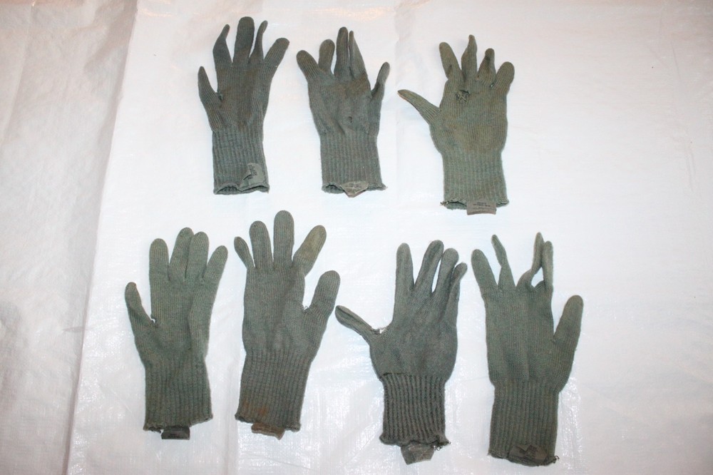 3 Pairs US Military Large CW Glove Inserts Type Class 2 Wool Authentic DEFECTS