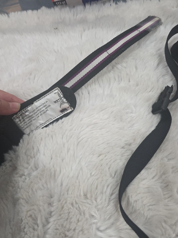 Arc'Teryx Black Type C Rock Climbing Sit Harness Size Medium