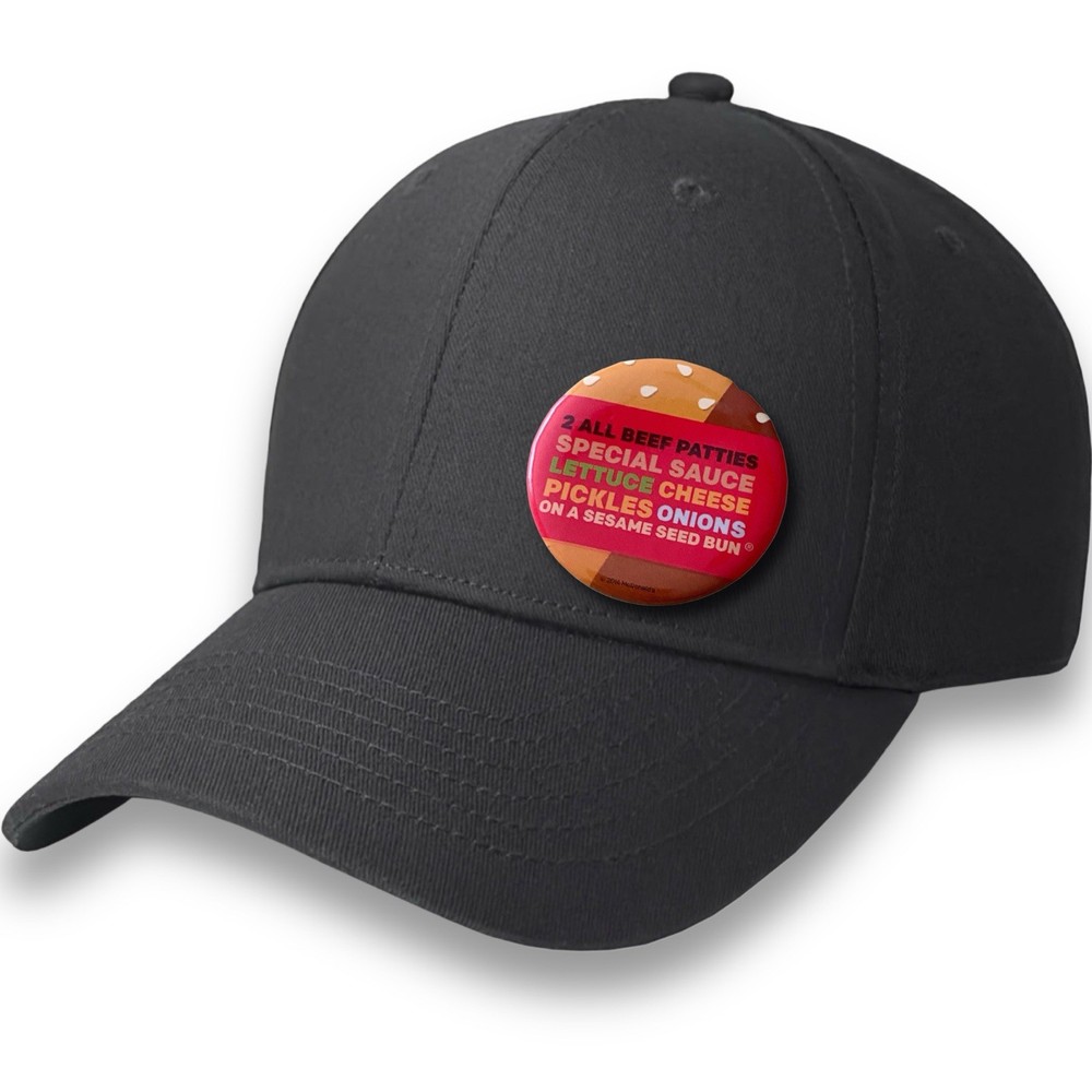 McDonald’s Pin Big Mac Chant Jingle Round Pinback Button