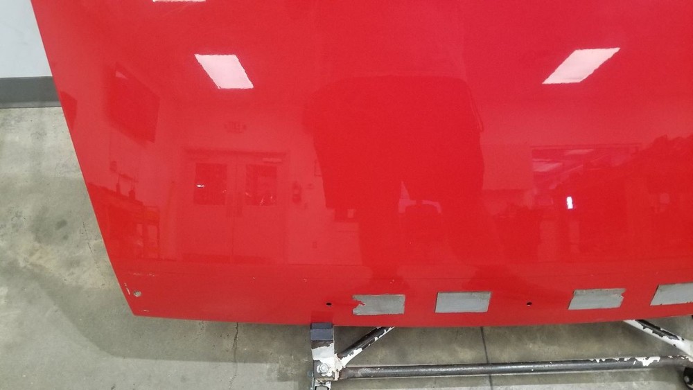 09 DODGE CHALLENGER SRT8 REAR TRUNK DECKLID ASSEMBLY RED