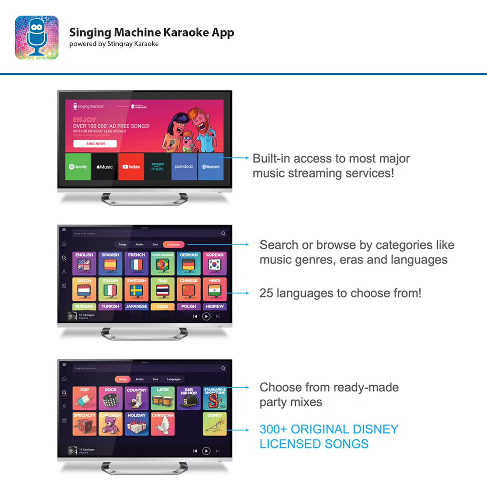 Singing Machine Pulse Karaoke-Premium Wi-Fi Karaoke System