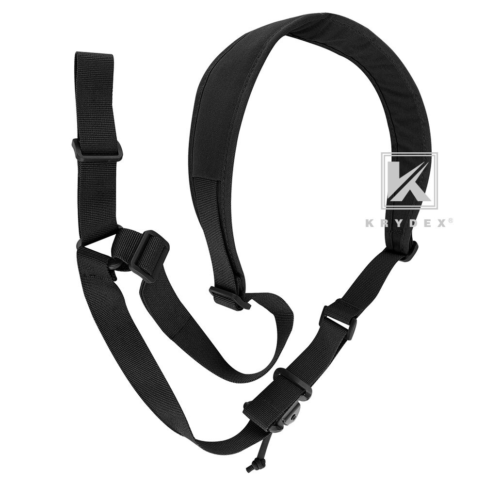 KRYDEX Tactical Sling Strap Modular Slingster Pull Tab 1Point Quick Adjust Black