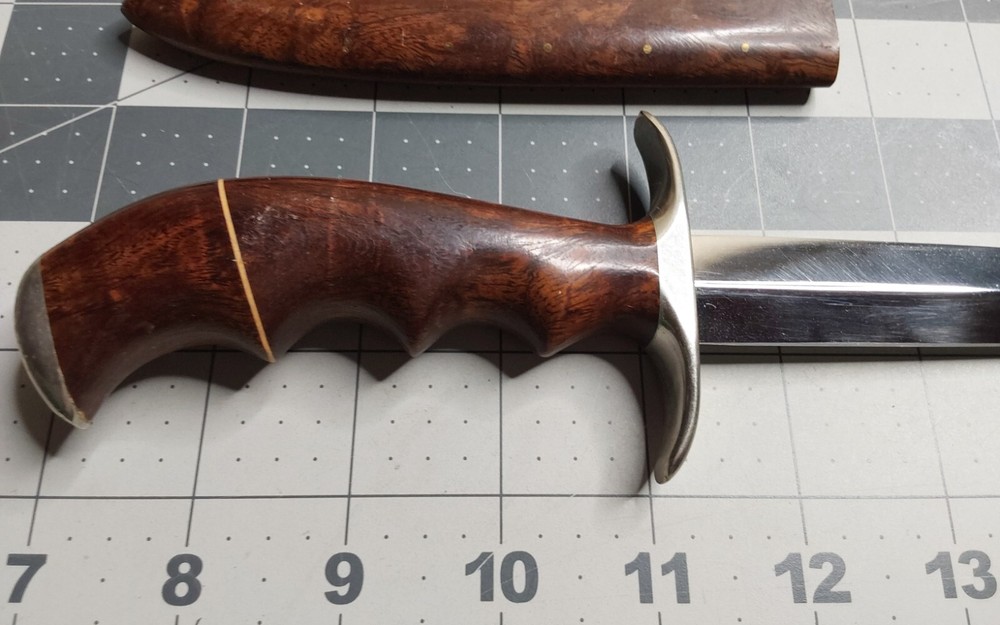 1983 '83 Tudor Custom Made Fixed Leather Boot Knife