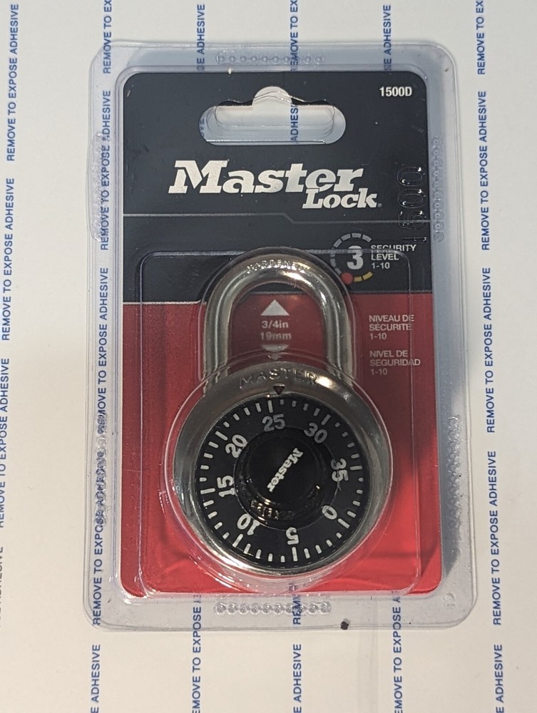 Master Lock Combination Padlock 1500D /