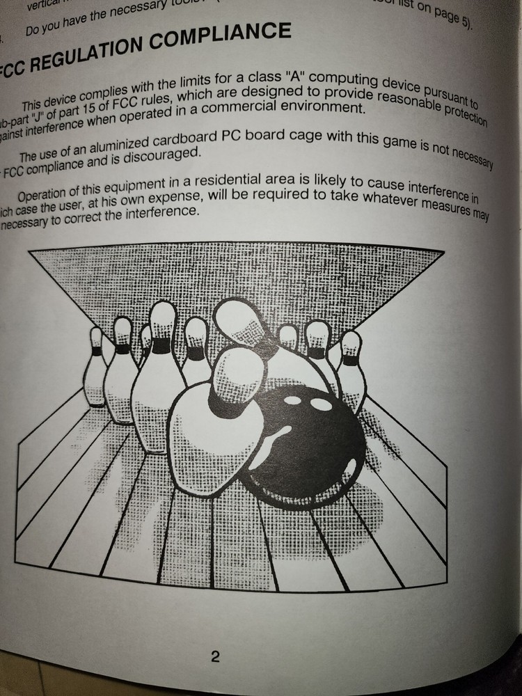 Bowling Arcade Manual Strata