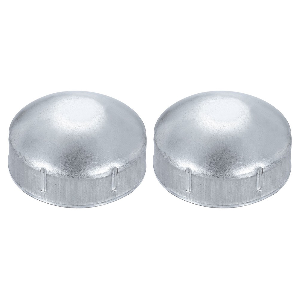 2Pcs Chain Link Fence Post Cap, Dome External Post Caps Fit 2-3/8" OD Pipe