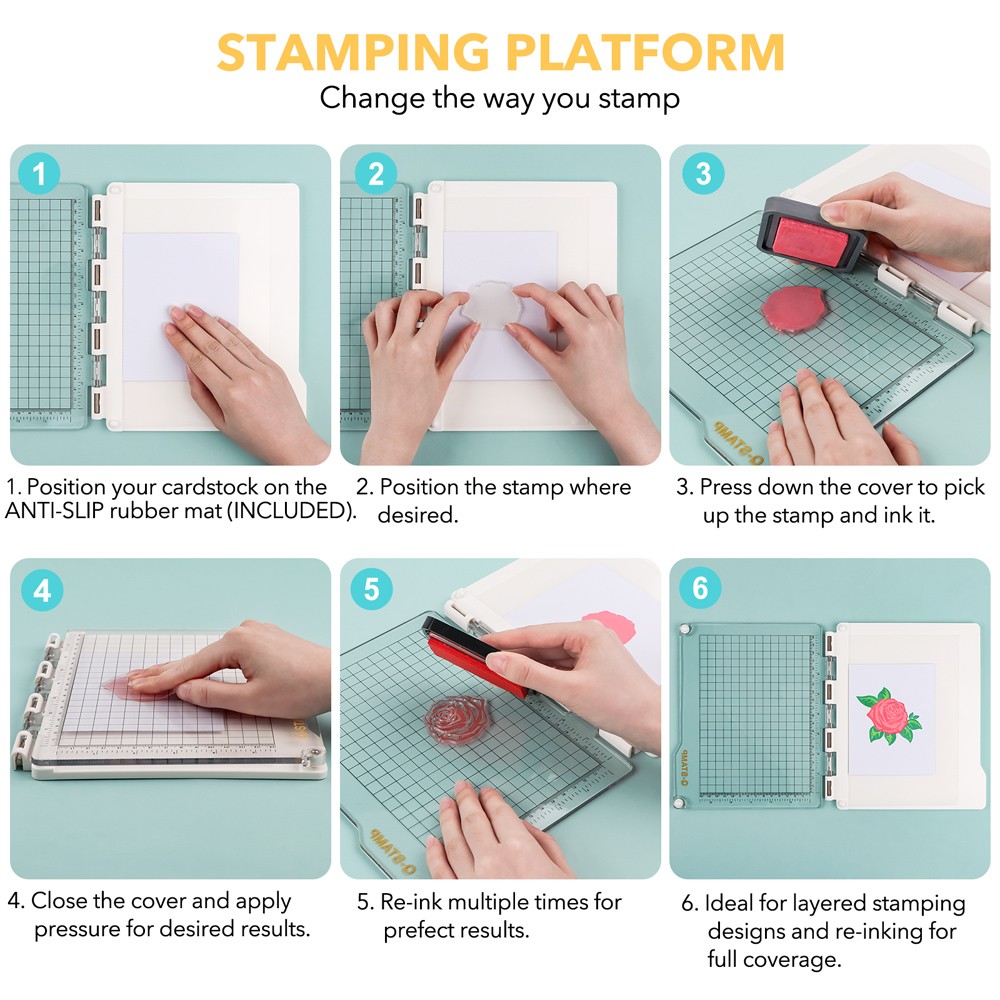 Stamp Positioner Perfect Stamping Tool Stamp Positioning Tool for DIY Scrapbook