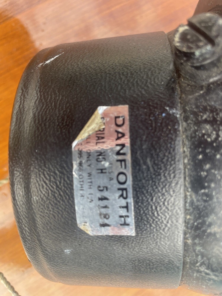 VINTAGE DANFORTH CONSTELLATION BINNACLE MOUNT COMPASS WITH 5" CARD