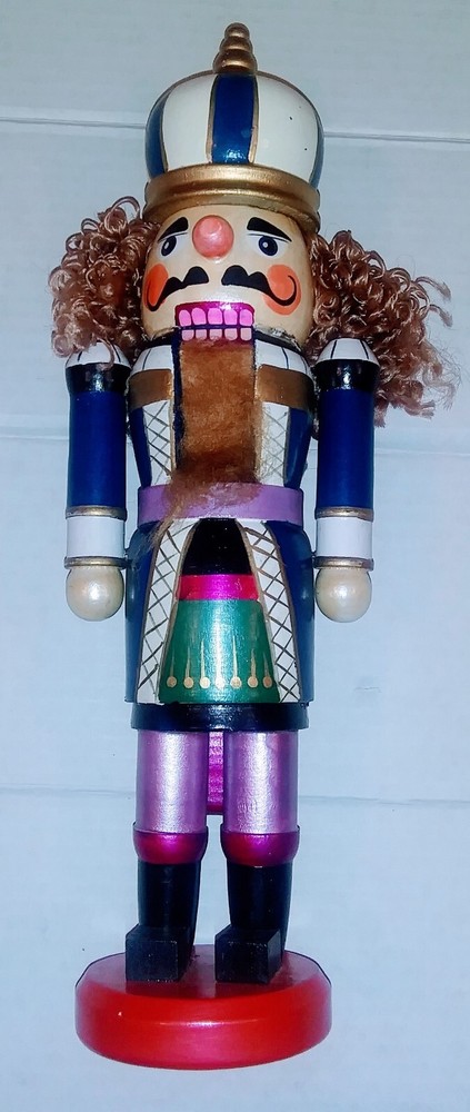 Blue Czar Soilder Nutcracker 14 Inch With Hair