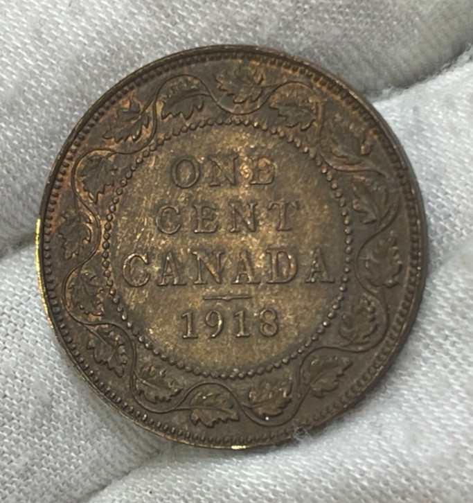 1918 Canada One Large Cent Coin Excellent Condition High Value
