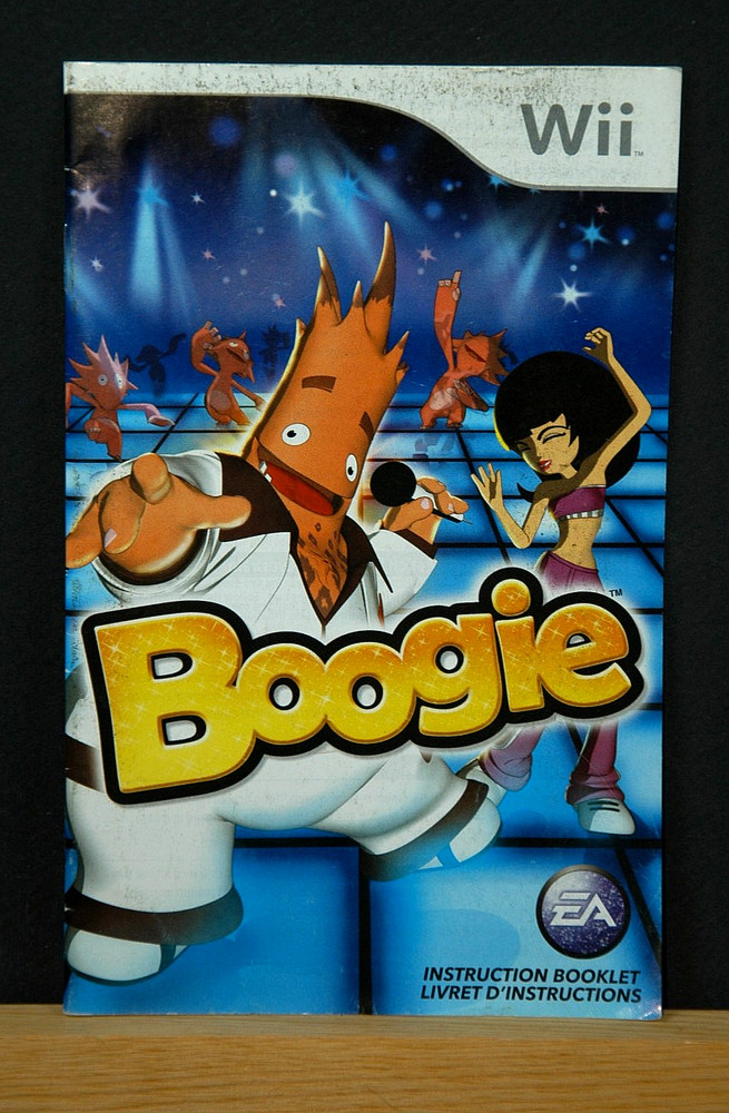 BOOGIE   MANUAL ONLY  NO GAME ( NINTENDO WII )