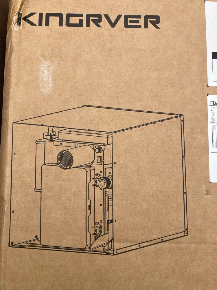 KINGRVER RV Tankless Water Heater without Door Propane Gas 65,000 BTU DC 12V