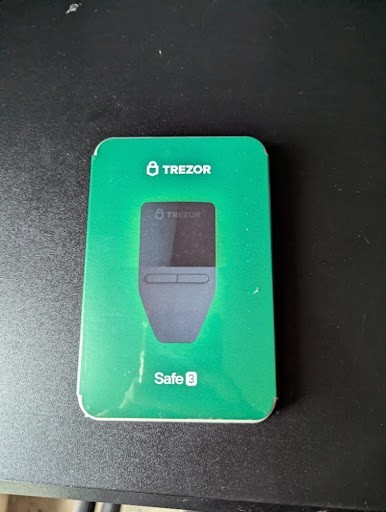 Trezor Safe 3 Passphrase Element Protected Crypto Hardware Wallet - Sealed