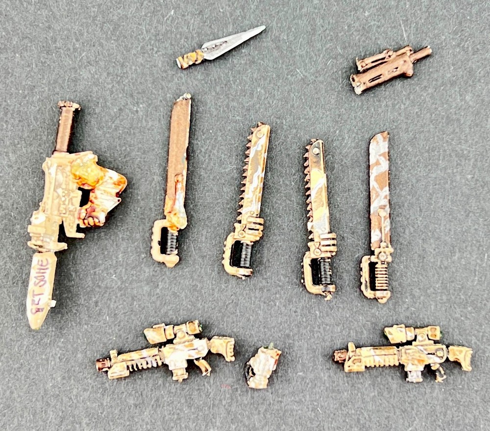 Warhammer 40k: Guardsman Weapons and Bits PAINTED GAMES WORKSHOP