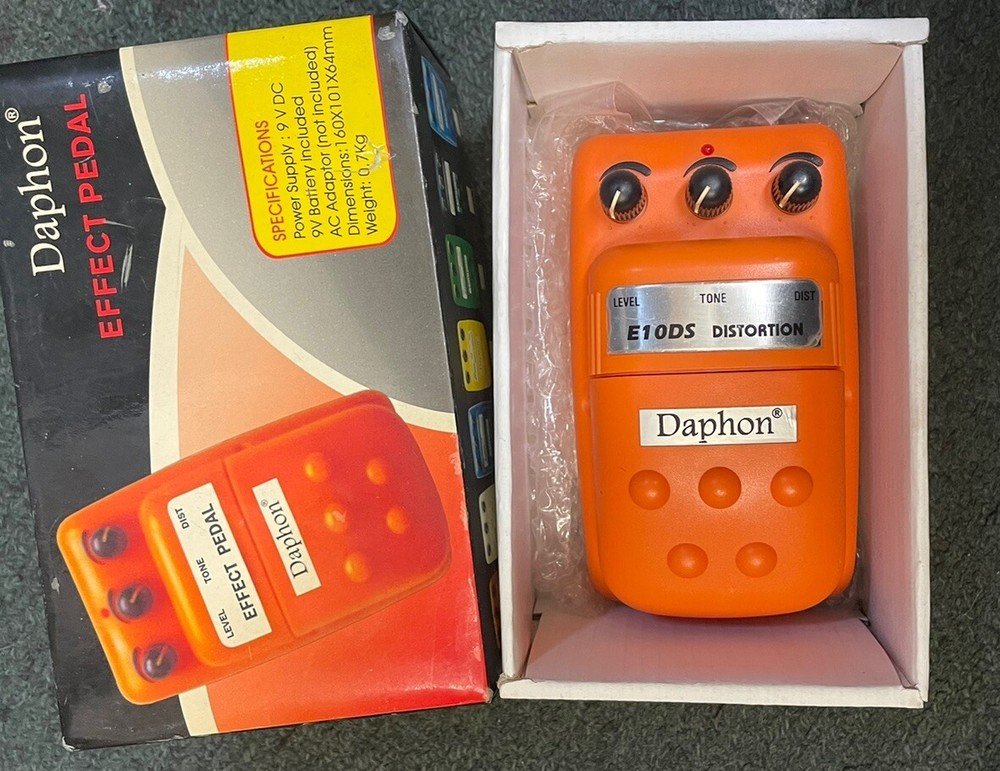 *New* Daphon Guitar Distortion E10DS Effects Pedal Orange