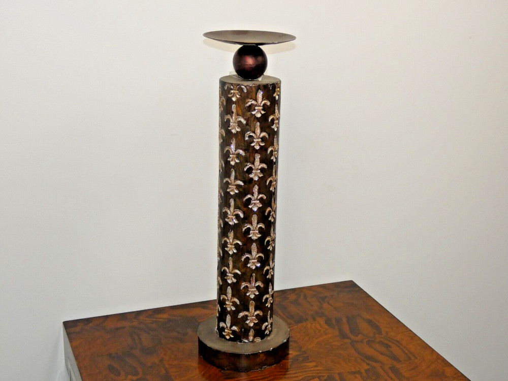 25" x 7" Brown Candleholder