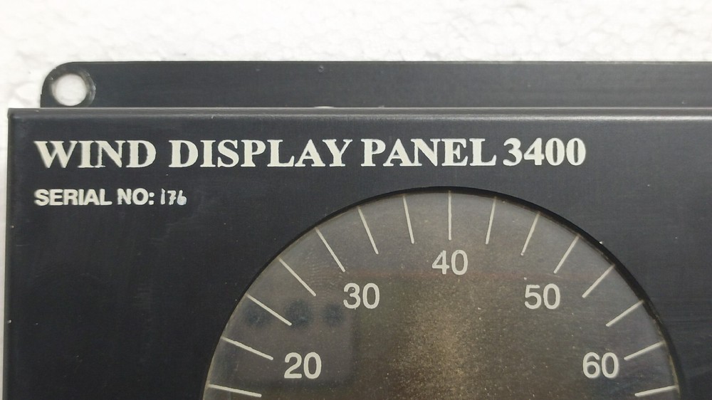 AANDERAA INSTRUMENTS NORWAY WIND INDICATOR DISPLAY PANEL 3400 - GOOD CONDITION