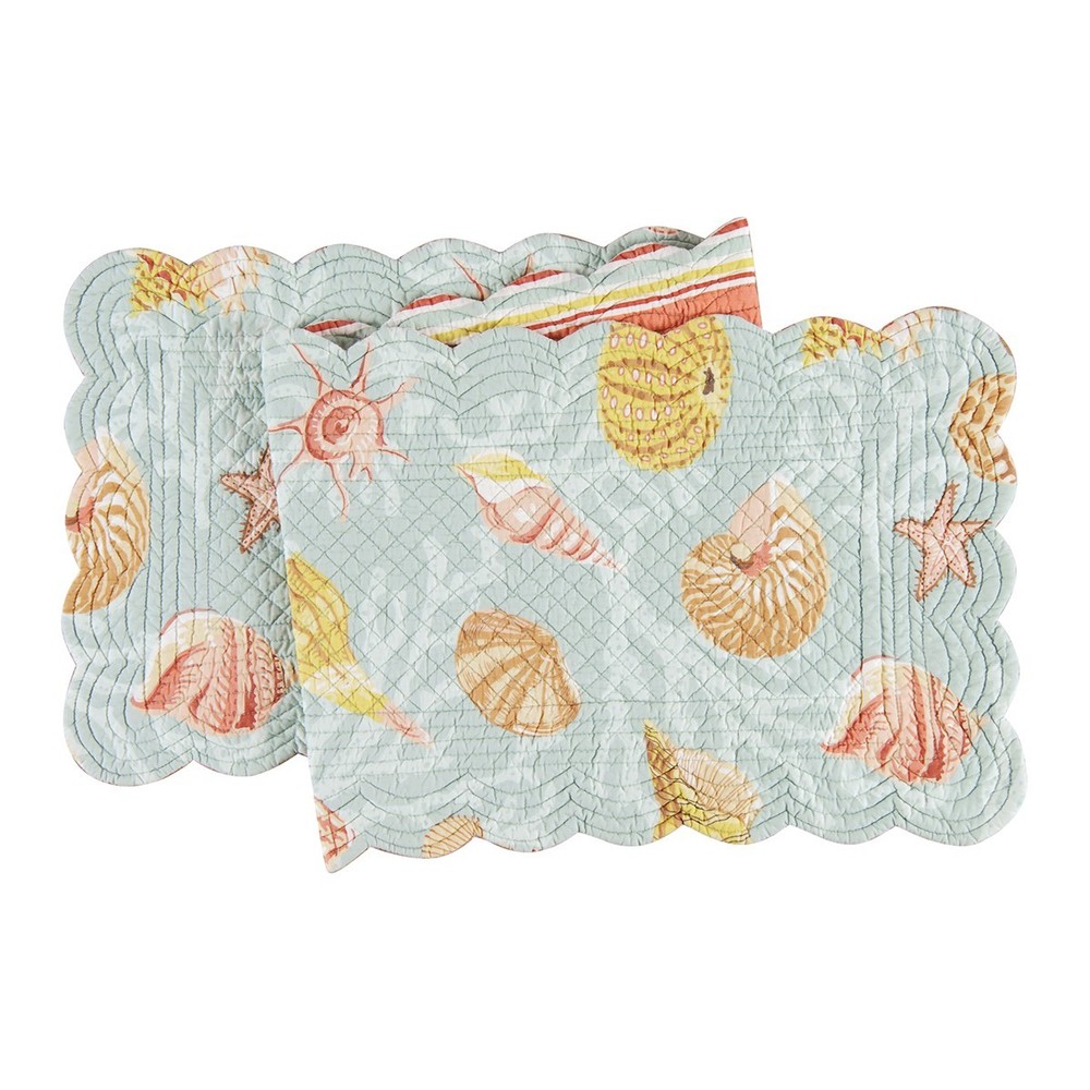 St. Martin Blue Table Runner 14" x 51"