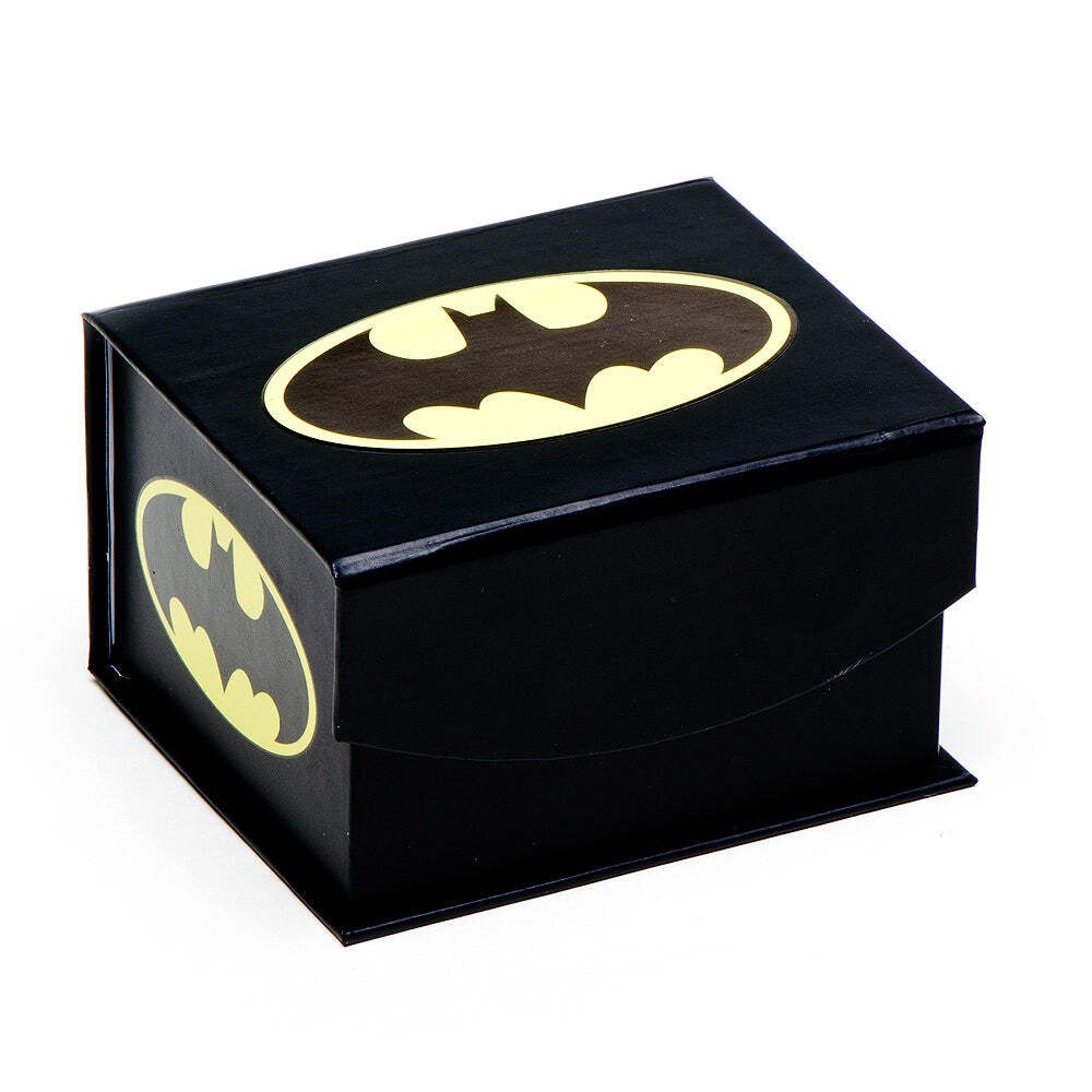 DC Batman Logo Satin Black Cufflinks