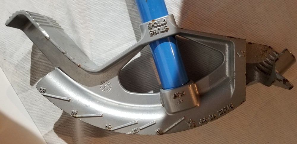 IDEAL CATALOG 74-028 ALUMINUM BENDER WITH HANDLE