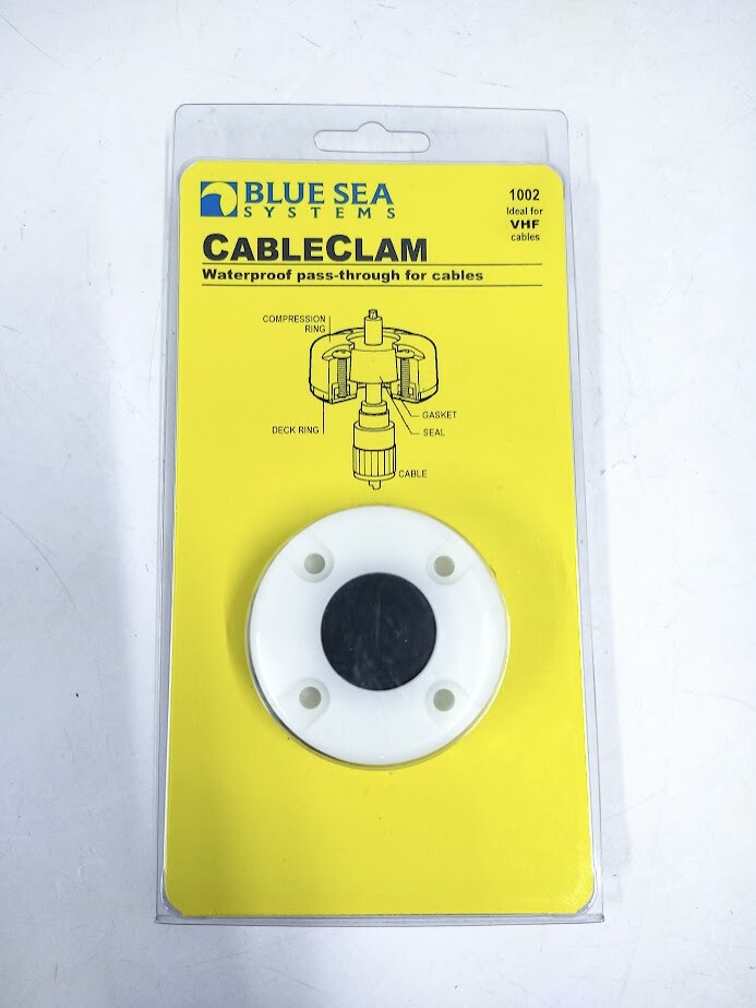 Blue Sea Systems 1002, CableClam, Waterproof Pass Through For Cables