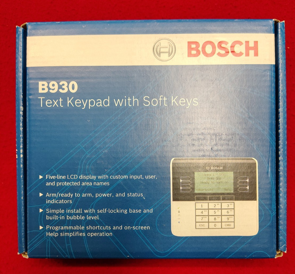 Bosch B930 Security Text Keypad BRAND NEW IN BOX.