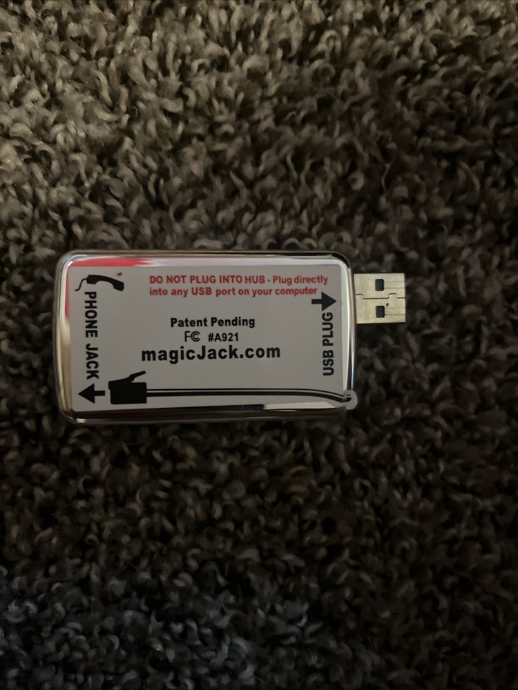 Original Magic Jack A921 With USB Adapter -Used UNTESTED