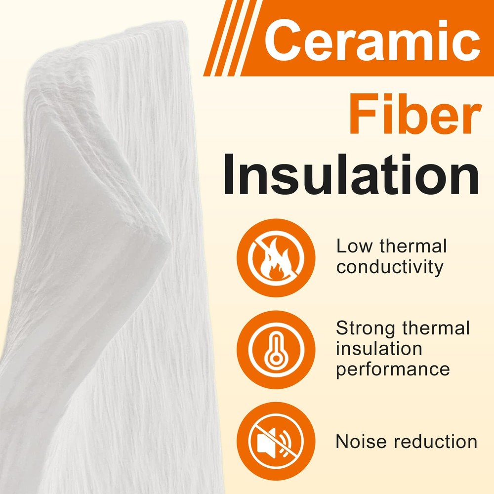 MMasters 24"*8"*1" Ceramic Fiber Insulation Blanket, Fireproof &