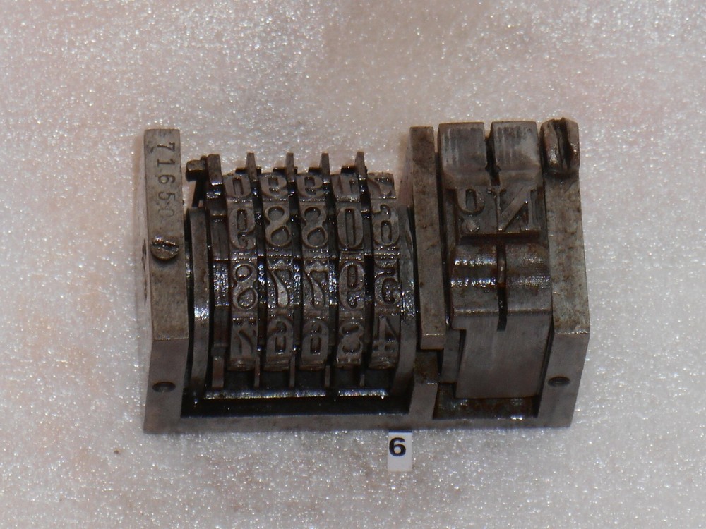 BOSTON | Reverse letterpress numbering machine | 6