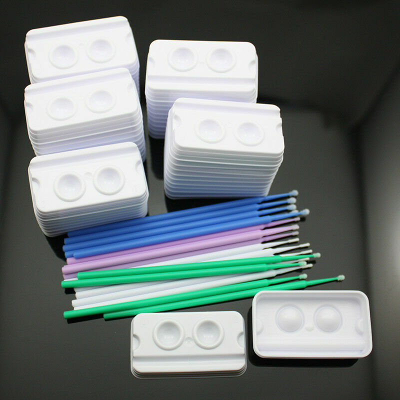 400 Pcs Dental Disposable Micro Brush Micro Applicators Medium 2.0mm 4 Packs