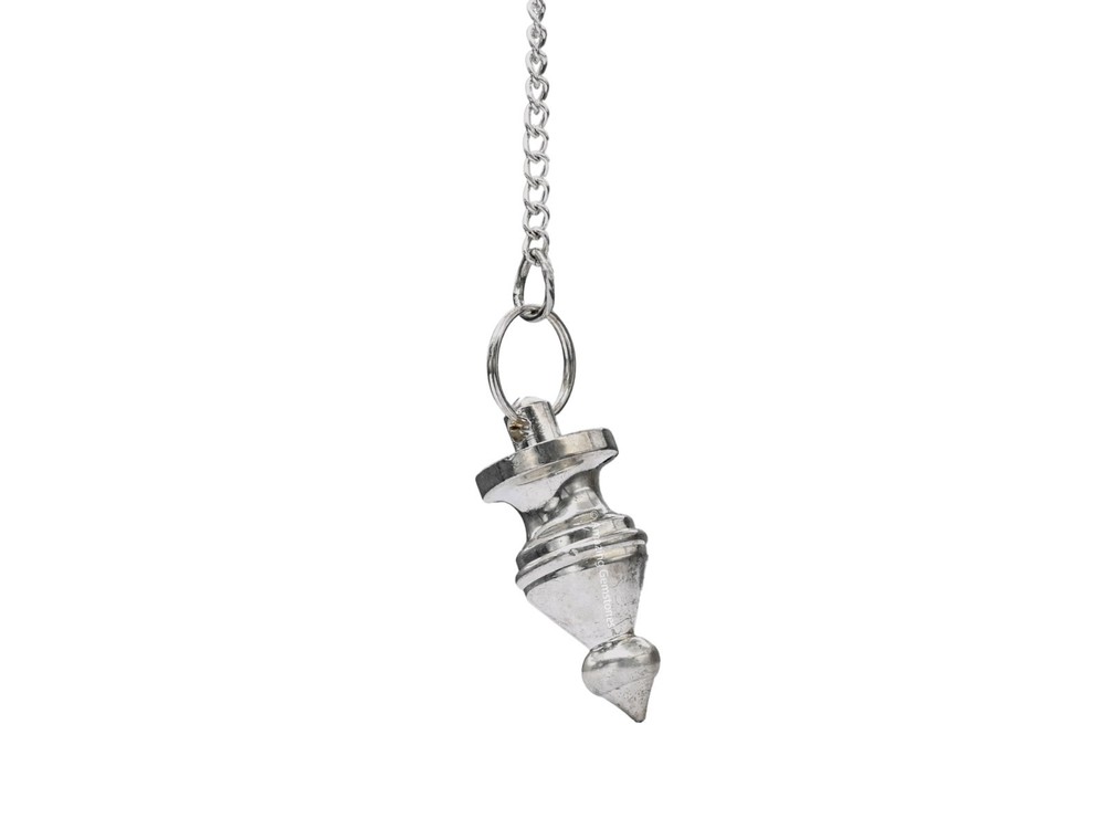 Silver Tear Drop with Ring Plate Steel Copper Pendulum for Divination