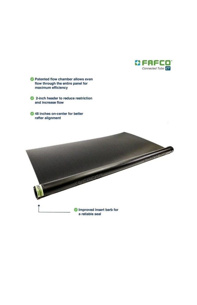 FAFCO Connected Tube GENUINE 2ft x 10ft SunSaver Solar Pool Heating Panel