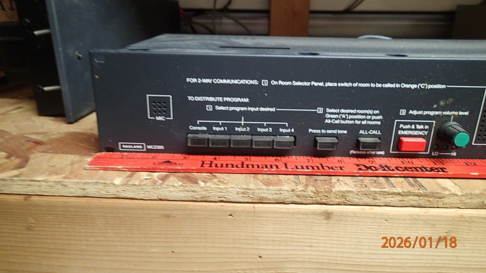 Rauland MCZ300 Intercom and Program Control Unit Pre Owned