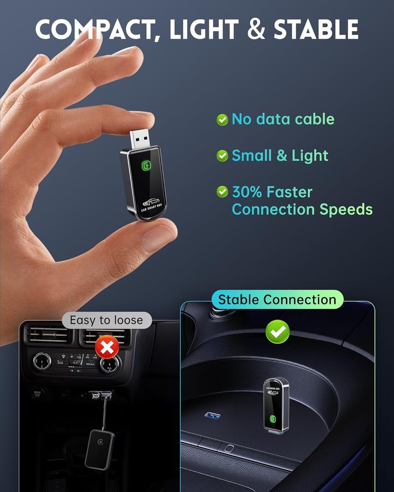 Amzfeel Minimal Super Fast CarPlay Adaptor