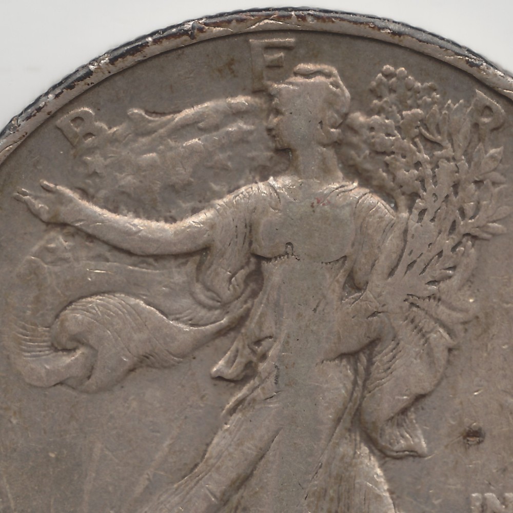 1927 S Walking Liberty Half Dollar, VF