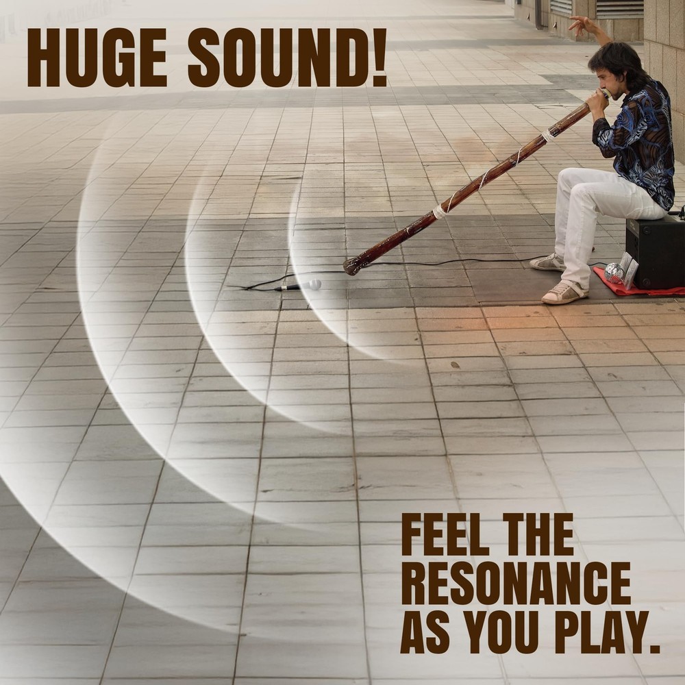 Modern Didgeridoo Handcrafted, Lightweight, BeginnerFriendly, Key of D