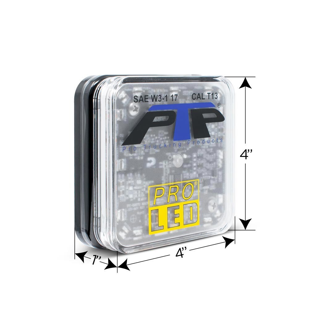 Class 1 Amber LED Mini Warning Light & Aluminum Mirror Mount Bracket Kit