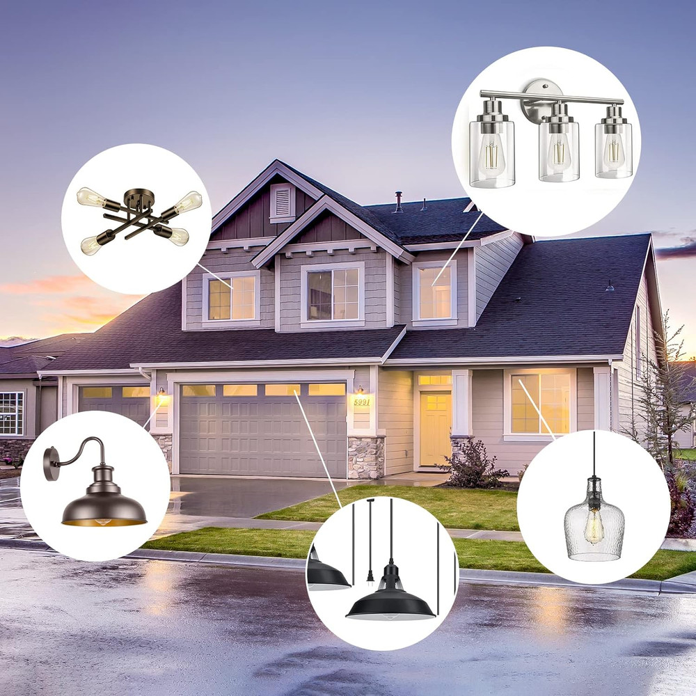 Edison Light Bulbs 60W Equivalent, Dimmable Vintage LED Light Bulbs, E26 Medium