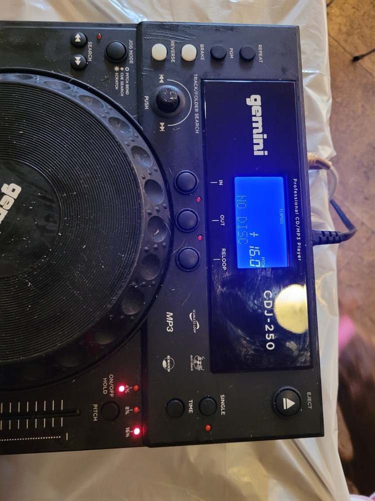 GEMINI CDJ-250PROFESSIONAL MP3/CD PLAYER